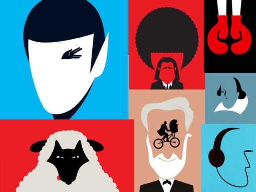 Collage de ilustraciones de Noma Bar