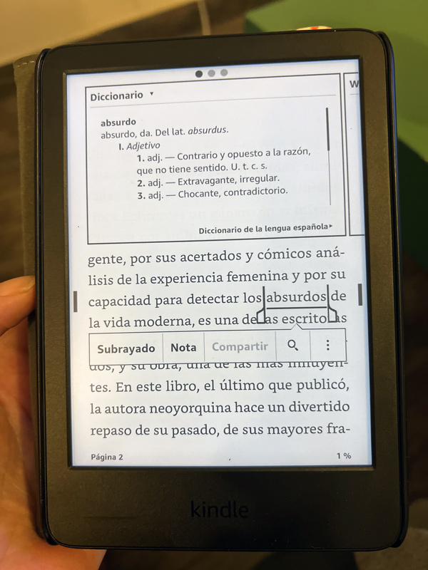 captura pantalla Kindle