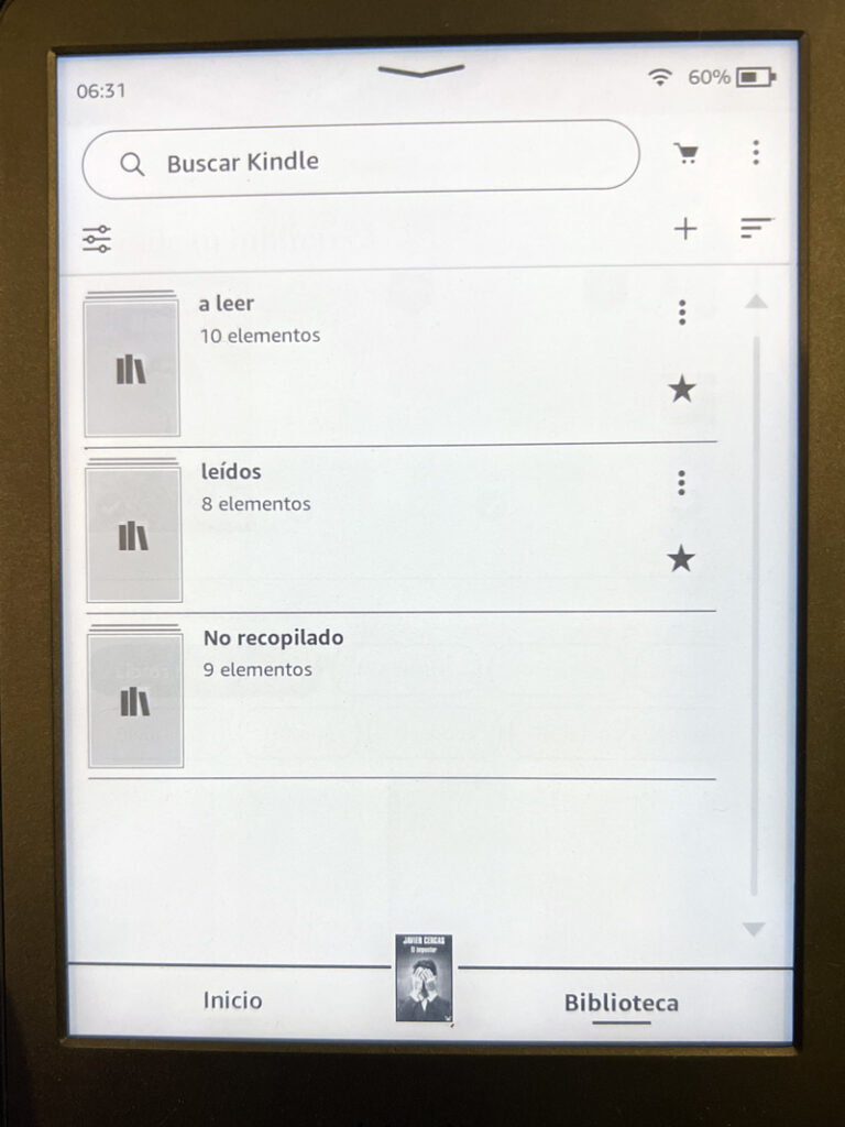 captura pantalla Kindle