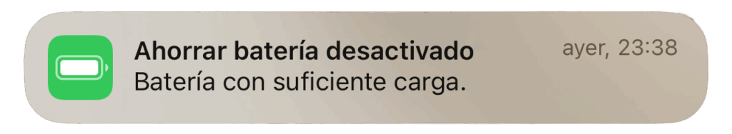 notificación push iphone