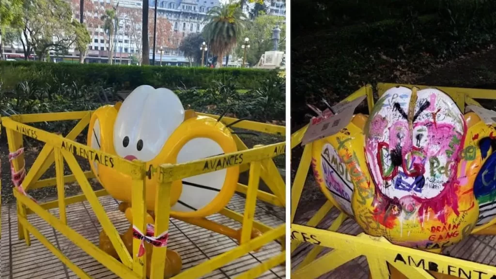 Gaturro Vandalizado. Se hizo justicia