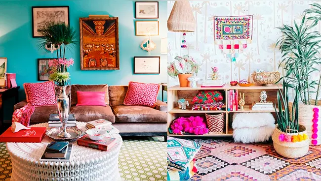 Diseño boho chic. Diseño en casa