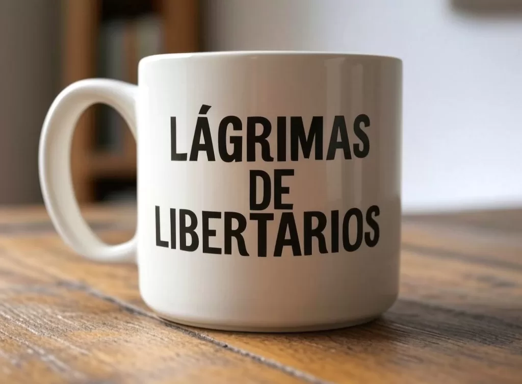 Taza con leyenda de diseño